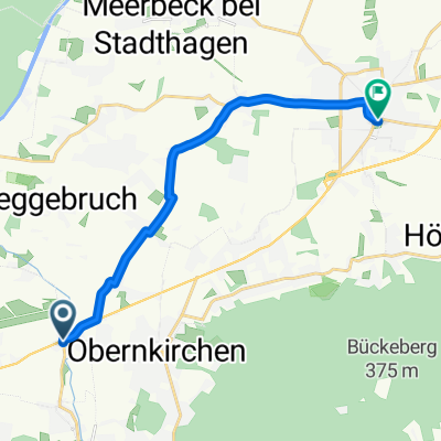 Ahnser Straße 2A, Obernkirchen nach Habichhorster Straße, Stadthagen