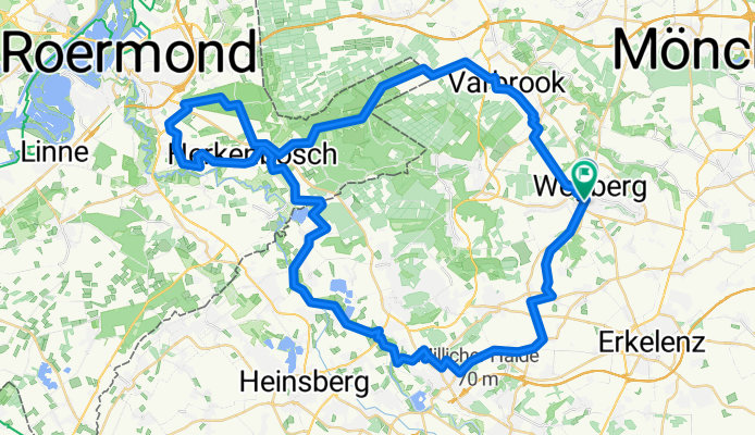 TĂĽschenbroicher StraĂźe 11, Wegberg nach TĂĽschenbroicher StraĂźe 31, Wegberg