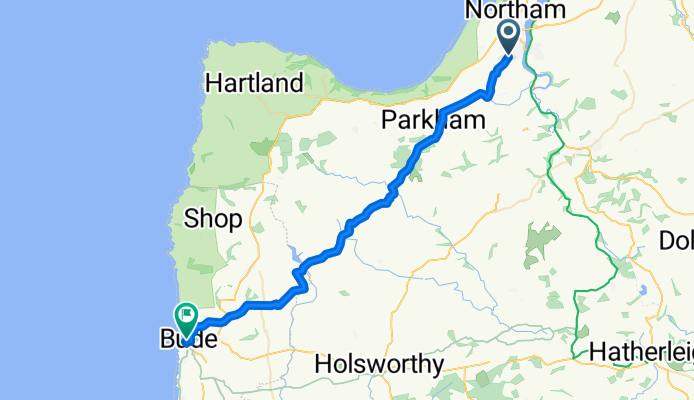 Bideford to Bude