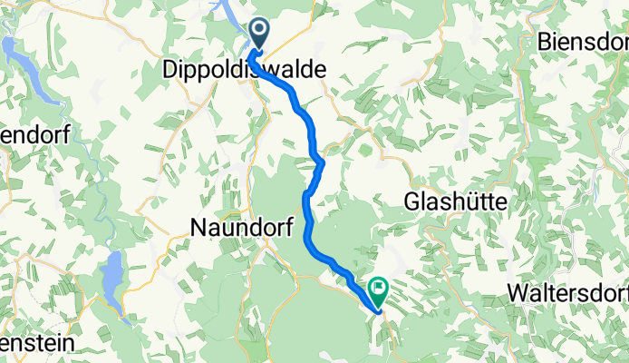 Heideweg 26, Dippoldiswalde nach Dorfstraße 41, Altenberg