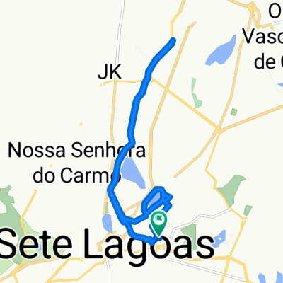 De Rua Ario Maro, 602, Sete Lagoas a Rua Ario Maro, 458–526, Sete Lagoas