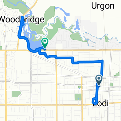 23 W Elm St, Lodi to 1000 Laurel Ave, Lodi