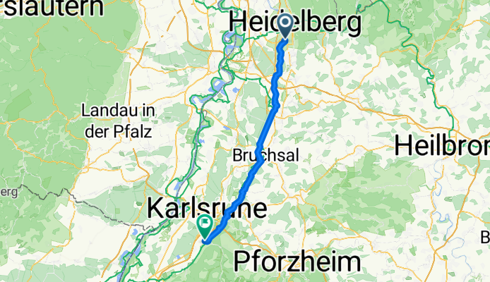 Heuauer Weg 13, Heidelberg nach Zehntwiesenstraße 25, Ettlingen