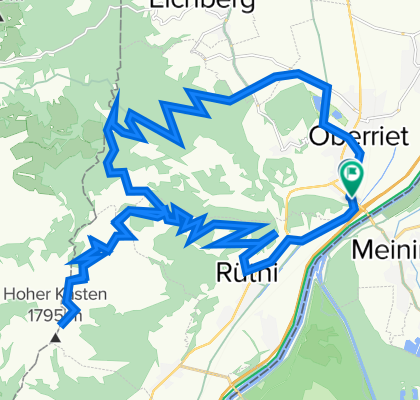 Meiningen-Oberriet-Hoher Kasten-Rüthi