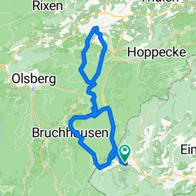 Willingen - Brilon und zurück - ohne Trails