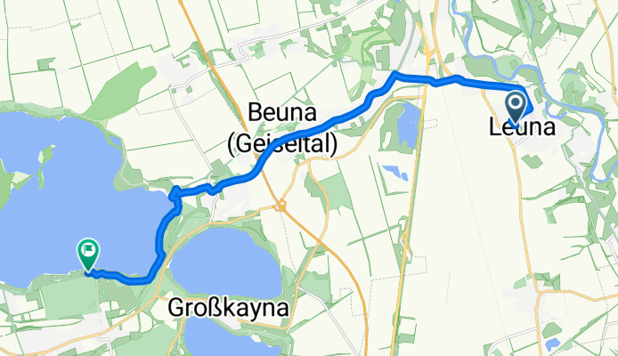 Haberstraße 25, Leuna nach Unnamed Road, Braunsbedra