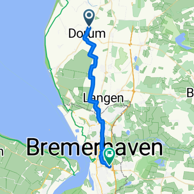 Grüner Weg 17, Wurster Nordseeküste nach Theodor-Mundt-Weg 4, Bremerhaven