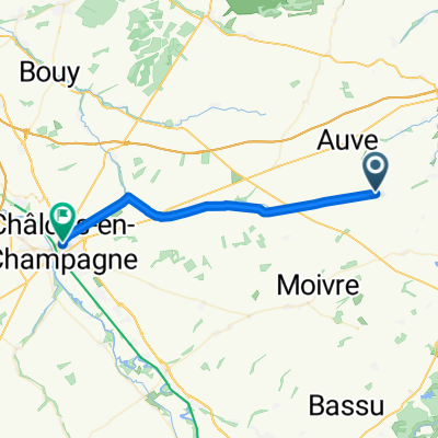 Herpont Petite Rue 2 naar Rue Léon Bourgeois 1, Châlons-en-Champagne
