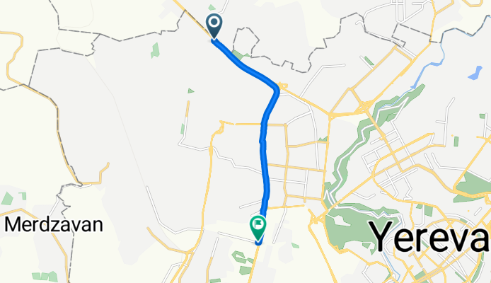 От Ashtarak Highway, Yerevan до Sebastia Street 20, Yerevan