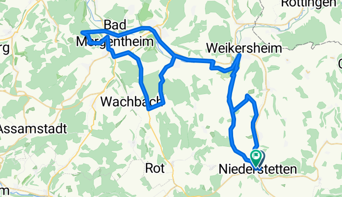 Niederstetten Taubertal (4 Berge)