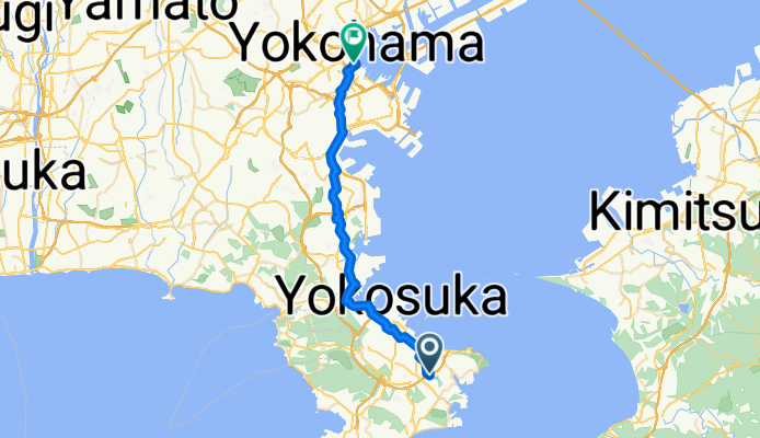 5-1, Yoshii 2-Chōme, Yokosuka-Shi to 3, Minatomirai 2-Chōme, Nishi-Ku, Yokohama-Shi