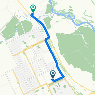 От улица Есет Батыра 77, Актобе до A-24 22, Актобе