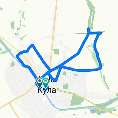 Ulica Ive Lole Ribara 37, Kula to Ulica Svetozara Markovića 6, Kula