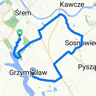 Grzymysław 27/1, Śrem do Dezyderego Chłapowskiego 12, Śrem