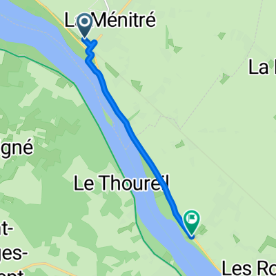 De Rue de la Boire Girard, La Ménitré à D952, Les Rosiers-sur-Loire