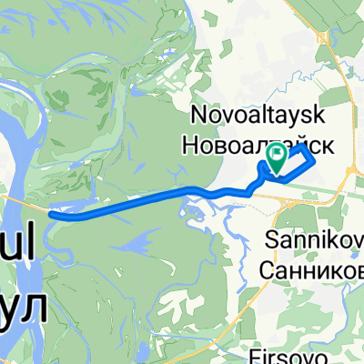 От Транспортный переулок, 13, Новоалтайск до Транспортный переулок, 13, Новоалтайск