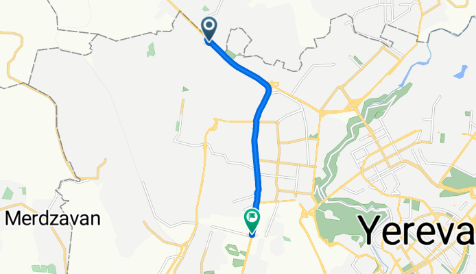 От Ashtarak Highway, Yerevan до Sebastia Street 27, Yerevan