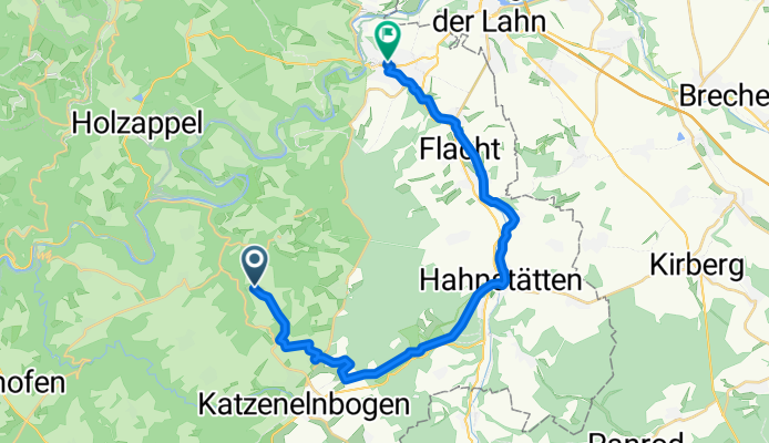 Lindenstraße 24, Biebrich nach Louise-Seher-Straße 1A, Diez
