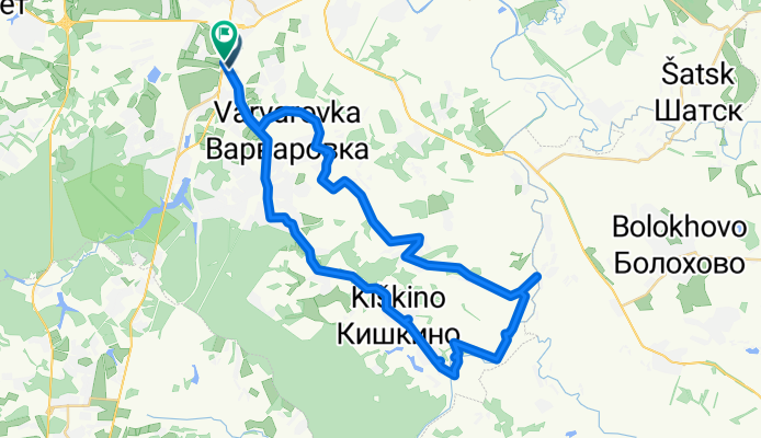 От улица Скуратовская 141, Тула до проспект Ленина 171, Тула