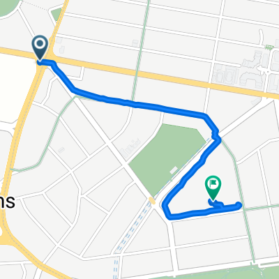 Route from Bunnerong Road, Eastgardens