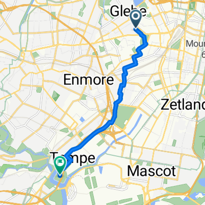 40 Derwent Street, Glebe to 1 Holbeach Avenue, Tempe