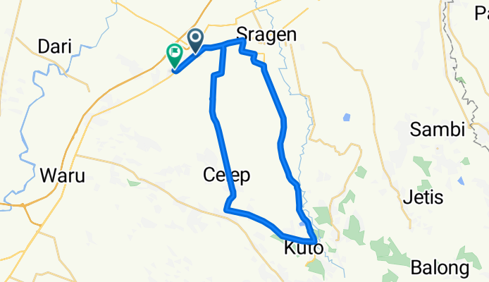 Jalan Nasional 15 63, Kecamatan Sidoharjo to Jalan Maospati - Solo, Kecamatan Sidoharjo