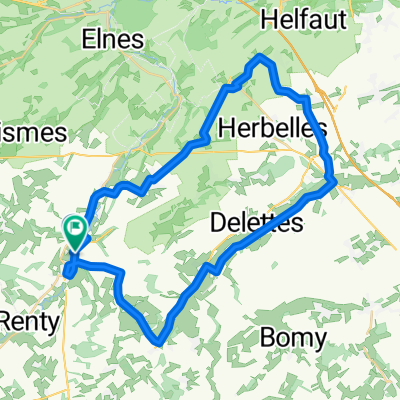 De 1 Rue des Moulins, Saint-Martin-d'Hardinghem à D928, Saint-Martin-d'Hardinghem