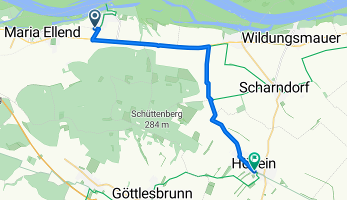 Orchideengasse 3, Haslau an der Donau nach Dorfstraße 23–29, Höflein