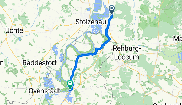 B215, Leese nach An der Schleuse, Petershagen