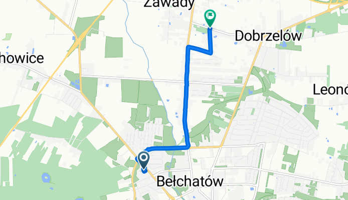 Czapliniecka 44C, Bełchatów to 58A, Zawady
