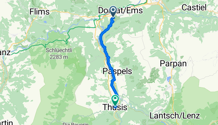 Vogelsang, Domat/Ems nach Neudorfstrasse 100, Thusis