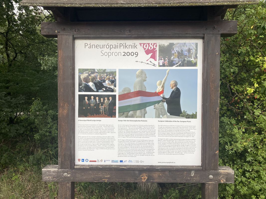Loipersbach im Burgenland nach Rust/Oggau (Camping) inkl. Stop beim Ort des Paneurop. Frühstück