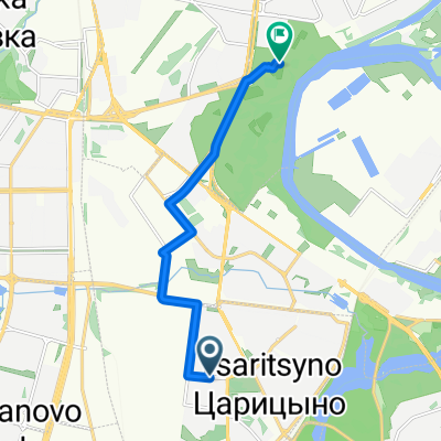 От Кавказский бульвар 42, Москва до проспект Андропова 39, Москва
