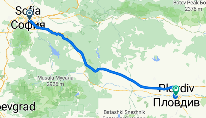 9. Etappe (a): Sofia- Plovdiv