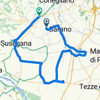 Da Via Campidui 1b–13, Santa Lucia di Piave a Via Luigi Einaudi 19, Conegliano