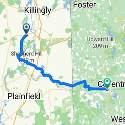 Providence Road 479, Brooklyn to Old Summit Road 25, Coventry