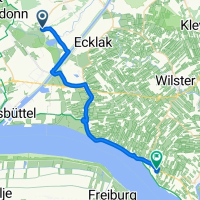 Hauptstraße 30, Kuden nach Hubschrauberlandeplatz, Brokdorf