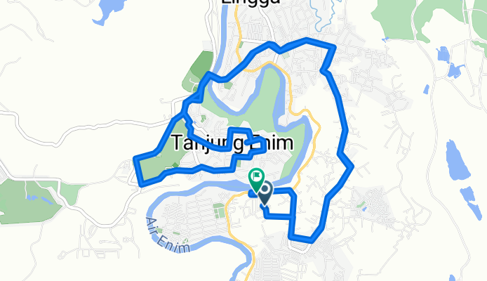 Jalan Buluran Indah 1, Lawang Kidul to Jalan Lintas Tengah Sumatera 10, Lawang Kidul