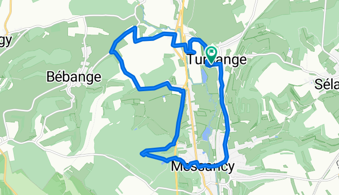 De Rue de la Halte 56, Messancy à Rue de la Halte 54, Messancy