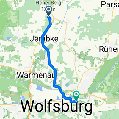 Am Funkberg 5, Barwedel nach Beesestraße 1, Wolfsburg