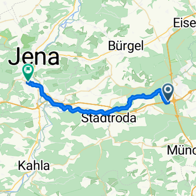 A4, Schleifreisen nach Max-Steenbeck-Straße 24, Jena