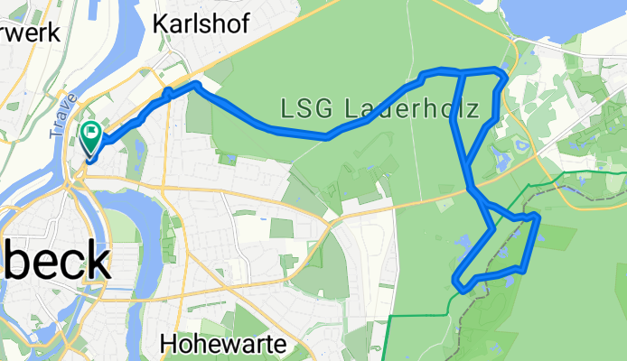 Am Burgfeld 5–13A, Lübeck nach Travemünder Allee, Lübeck