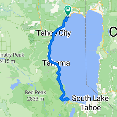 Lake Tahoe Half Bike Route 2