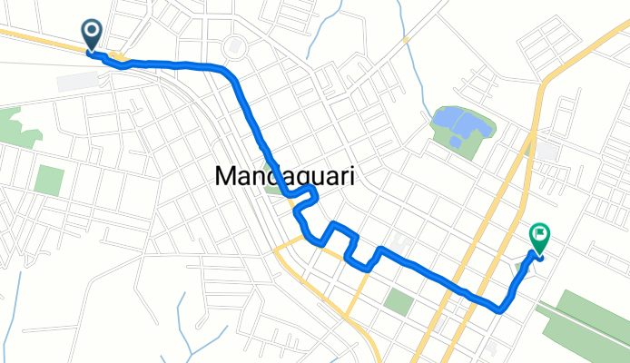 De Avenida das Indústrias, 131–225, Mandaguari a Rua Doutor Caetano M da Rocha, 1–143, Mandaguari