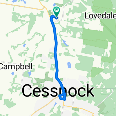 Wine Country Drive, Lovedale to Wine Country Drive, Lovedale