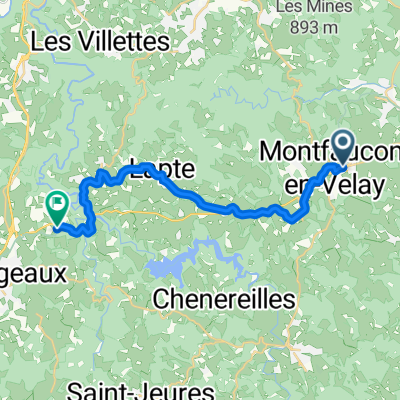 De 4 Avenue des Maisonnettes, Montfaucon-en-Velay à 250 Rue Ratapialat, Yssingeaux