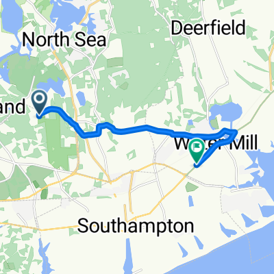 156 W Neck Rd, Southampton to 149 Montauk Hwy, Water Mill