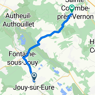 De 29 Rue de la Croix Blanche, Jouy-sur-Eure à 11 Rue de Chambray, Sainte-Colombe-près-Vernon