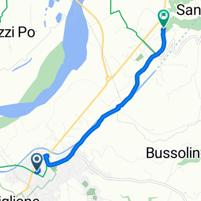 Corso Italia 25, Gassino Torinese to Via San Bernardo 31, San Raffaele Cimena