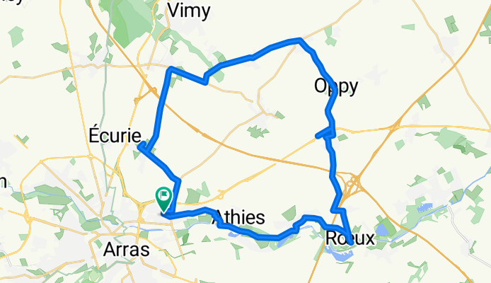 De Rue de la Canche 34, Saint-Laurent-Blangy à Rue de la Canche 11, Saint-Laurent-Blangy